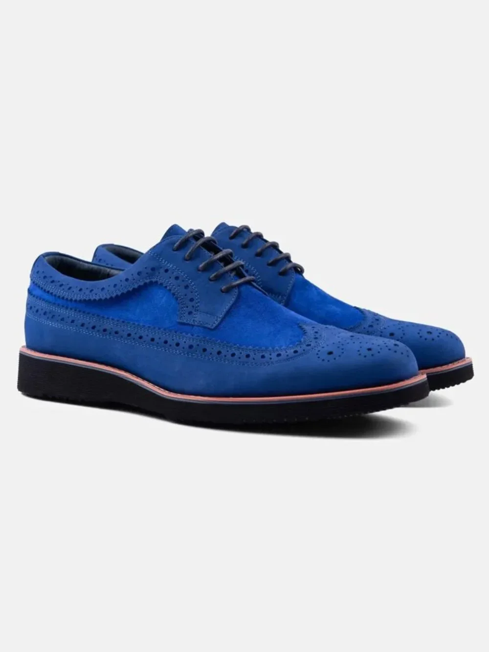 Marc Nolan Cobalt Blue Suede Oxfords - Size 6 men's - EUC